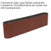 PREMIUM 100mm x 915mm Sanding Belt - 80 Grit Aluminium Oxide Cloth Backed Loop Loops