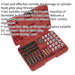 33 Piece Glow Plug Thread Repair Set - 4 Sizes of Threaded Adaptors - 6 Taps Loops