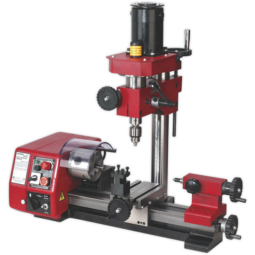 Mini Lathe & Drilling Machine - Bench Mounting - Variable Speed - 2x 150W Motors Loops
