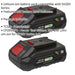 2 PACK Lithium-ion Power Tool Batteries for SV20V Series - 20V 2Ah Battery Loops