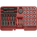 33 Piece Glow Plug Thread Repair Set - 4 Sizes of Threaded Adaptors - 6 Taps Loops