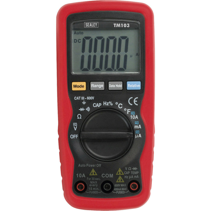 11 Function Auto-Ranging Digital Multimeter - LCD Display - Battery Powered Loops