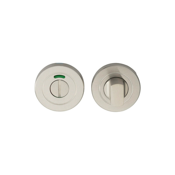 Thumbturn Lock And Release Handle With Indicator Concealed Fix Satin Steel Loops