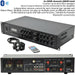 800W Bluetooth Sound System 4x Black 200W Wall Speaker Amp Wireless Microphones
