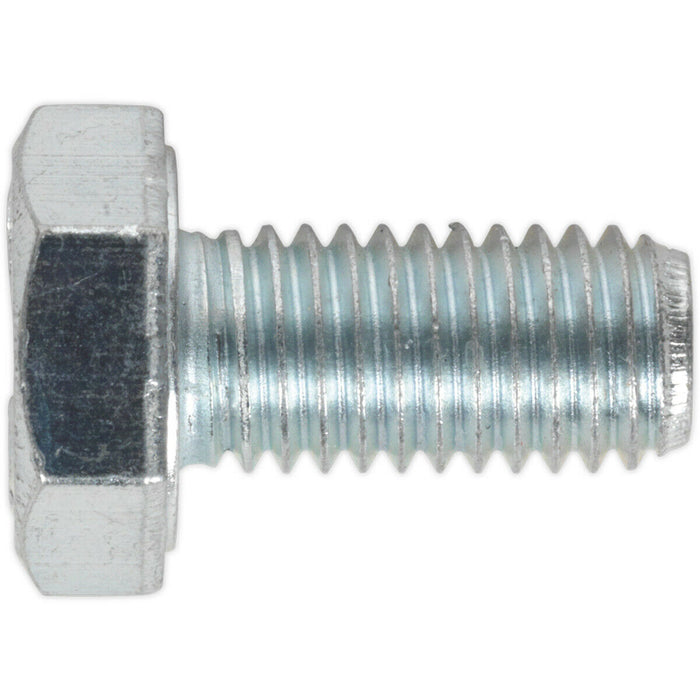 25 PACK HT Setscrew - M10 x 20mm - Grade 8.8 Zinc - Fully Threaded - DIN 933 Loops