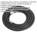 Heavy Duty Air Hose with 1/4 Inch BSP Unions - 5 Metre Length - 8mm Bore Loops