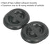 2 PACK Rubber Exhaust Mount - 62mm x 54mm x 13.5mm - Anti Vibration Hanger Loops