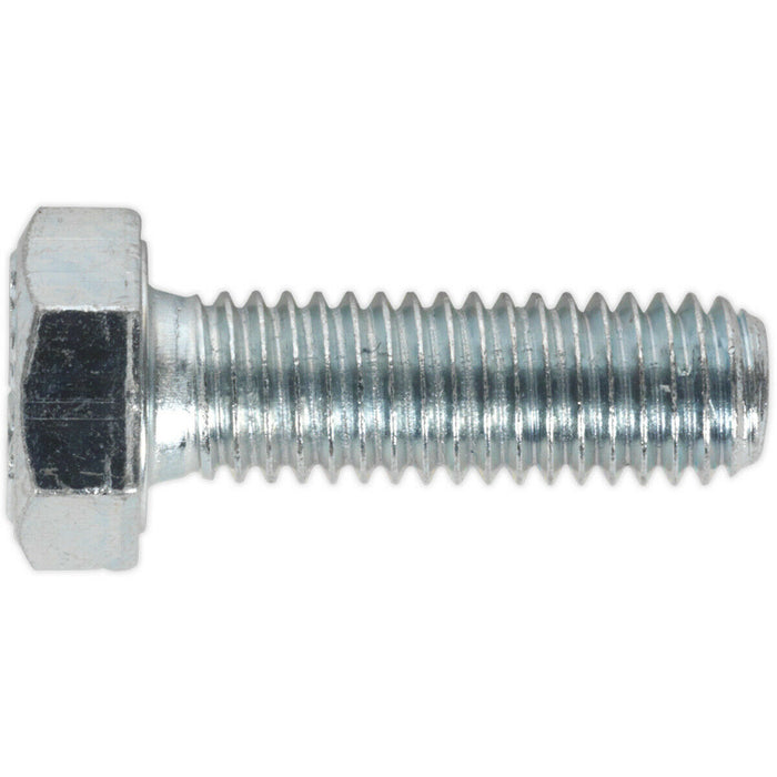 50 PACK HT Setscrew - M8 x 25mm - Grade 8.8 Zinc - Fully Threaded - DIN 933 Loops