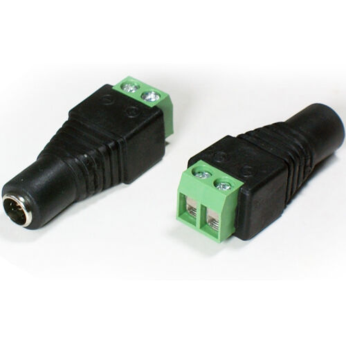 5.5mm x 2.1mm DC Female Screw Terminal Connector CCTV Jack Socket Power Adapter Loops