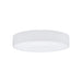 Flush Ceiling Light Colour White Circular Shade White Fabric Bulb E27 5x25W Loops