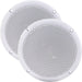 2x Moisture Resistant Ceiling Speakers 80W 8Ohm 5" Kitchen Bathroom 2 Way Loud Loops
