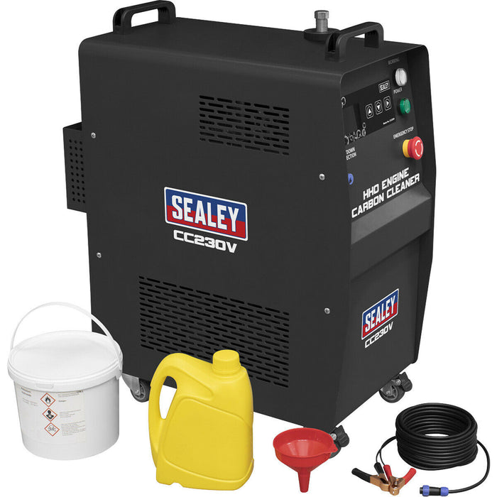 230V HHO Engine Carbon Cleaner Machine - 8L Tank Size - 1.4 kW Power Supply Loops