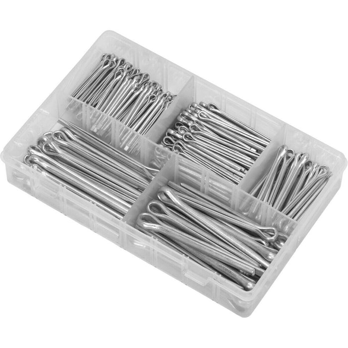 230pc Split-Pins Set - Various Metric & Imperial LARGE Sizes - Split Cotter Pin Loops