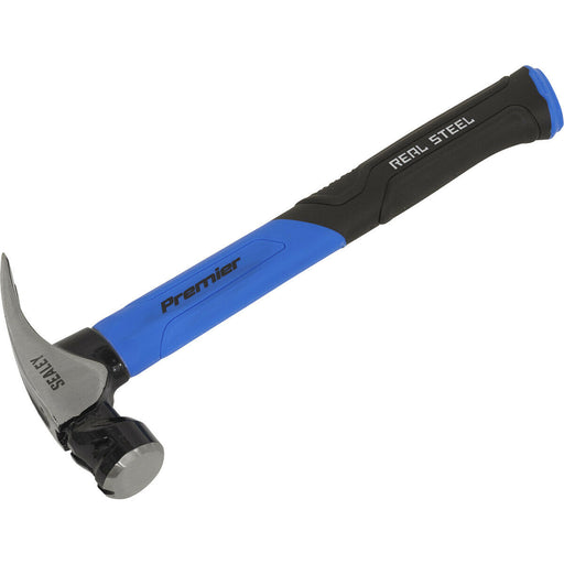 20oz Claw Hammer - Fibreglass Shaft - Drop Forged Steel - Magnetic Nail Starter Loops