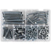 220 Piece Setscrew Nut & Washer Assortment - High Tensile Steel - M8 Metric Loops