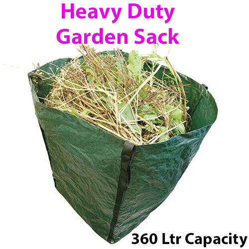 Large Garden Sack 600mm x 600mm 100GSM Leaves Grass Cuttings Landscape Waste Loops