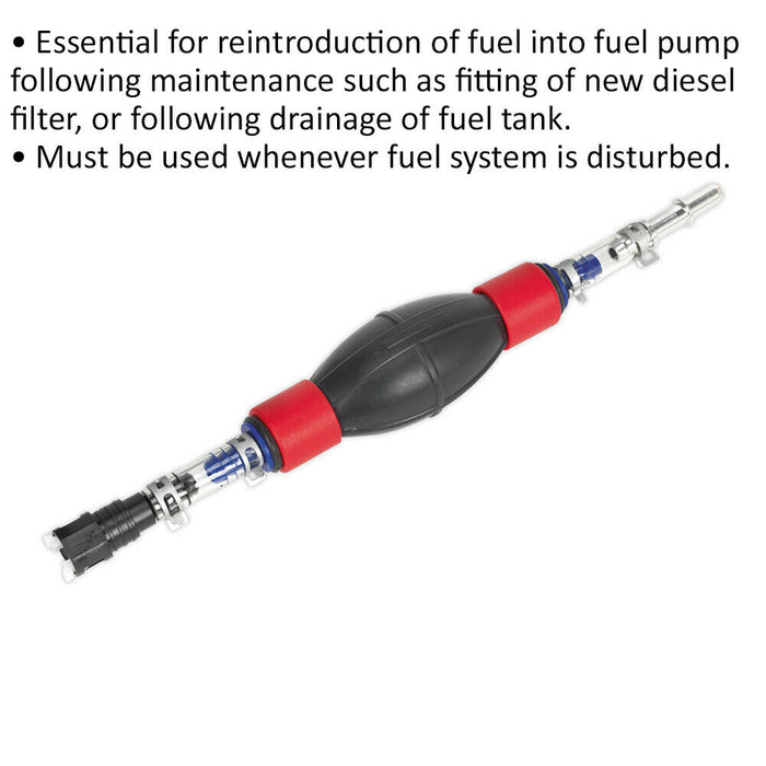 Fuel Priming Kit - Fuel Pump Maintenance Tool - 9mm Bore - For Vauxhall Vehicles Loops