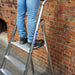 2.8m MAX STABILITY Platform Step Ladders 12 Tread Anti Slip Aluminium DIY Steps Loops