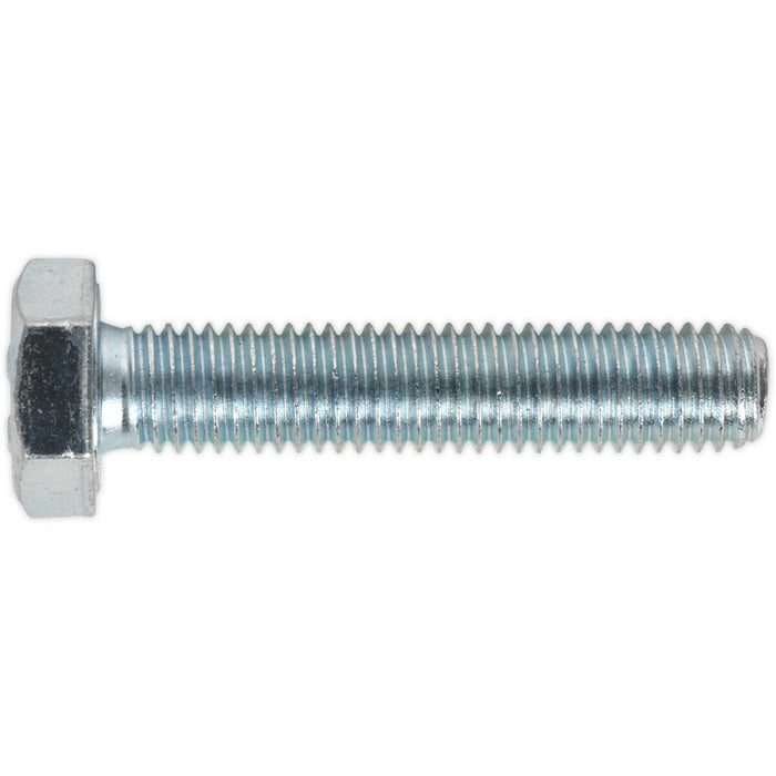 25 PACK HT Setscrew - M10 x 50mm - Grade 8.8 Zinc - Fully Threaded - DIN 933 Loops