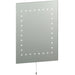 IP44 LED Bathroom Mirror 50cm x 39cm Vanity Studio Wall Light Energy Efficient Loops