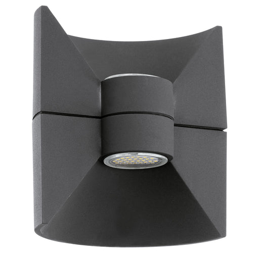 IP44 Outdoor Up & Down Wall Light Anthracite Aluminium 2.5W Built in LED Lamp Loops