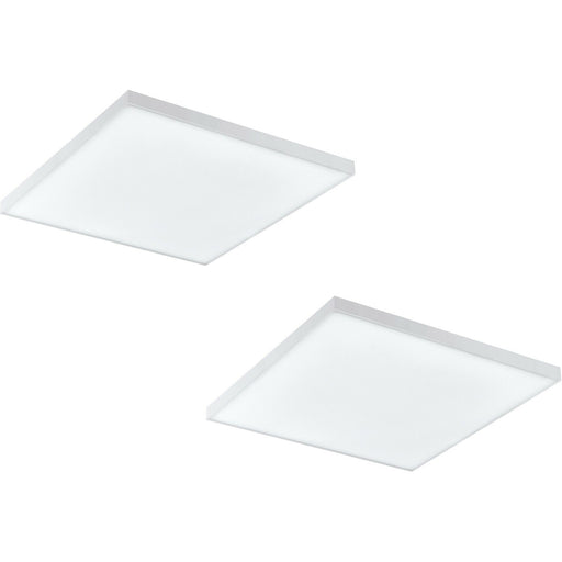 2 PACK 300mm Sleek Ceiling Light White Slim Square Low Profile 11W LED 4000K Loops