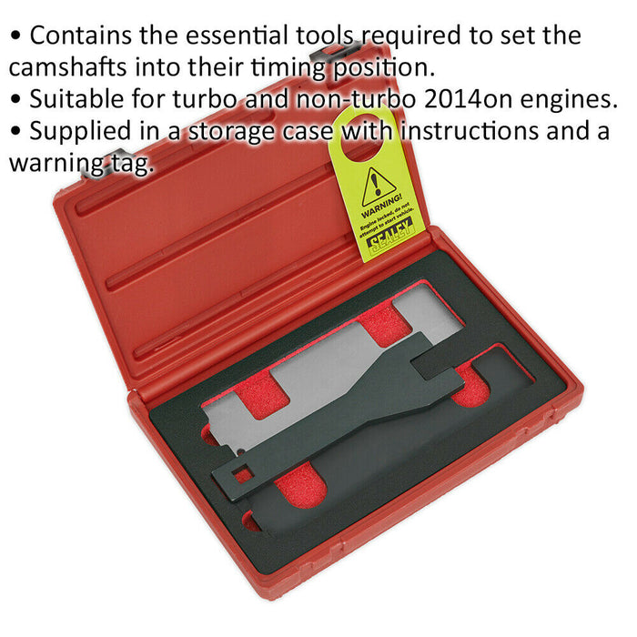 Petrol Engine Timing Tool Kit - CHAIN DRIVE - For GM & Vauxhall 1.0 1.4 Camshaft Loops