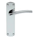 Rounded Curved Bar Handle on Latch Backplate 170 x 42mm Polished Chrome Loops