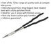 400mm Extra-Long Straight Needle Nose Pliers - 70mm Jaw - Drop Forged Steel Loops