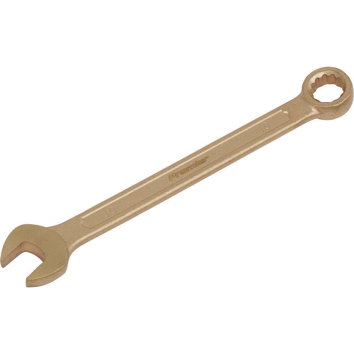 10mm Non-Sparking Combination Spanner - Open-End & 12-Point WallDrive Ring Loops