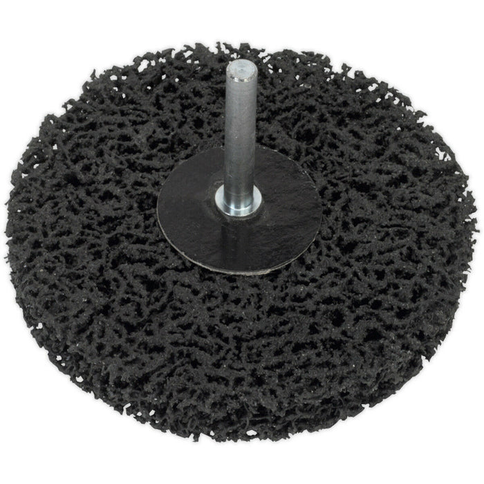 Polycarbide Spindle Wheel - 100mm x 13mm - 6mm Spindle - Paint & Rust Removal Loops