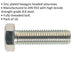 10 PACK HT Setscrew - M14 x 50mm - Grade 8.8 Zinc - Fully Threaded - DIN 933 Loops