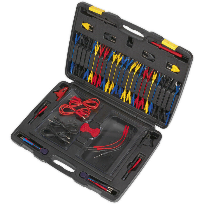 92 Piece Test Lead Set - 4mm Banana Plugs - Diagnostic Multimeter Test Lead Kit Loops