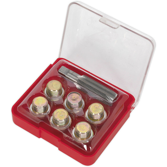 Oil Drain Plug Thread Repair Set - M17 x 1.5mm Tap - Sump Gearbox & Drain Plug Loops