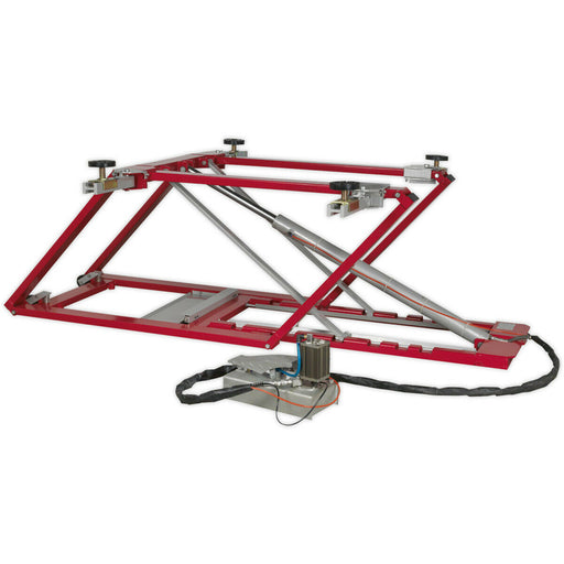 2500kg Air Hydraulic Vehicle Lift - Low Profile - 1060mm Max Height - Car Jack Loops