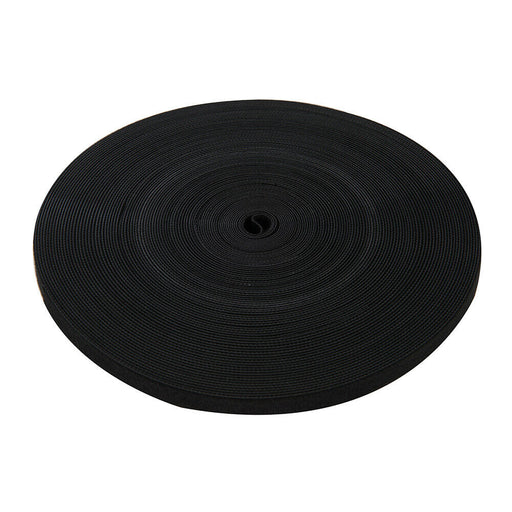 13mm x 25m BLACK Hook & Loop Self Wrapping Tape Cable Tidy Management Grip Wrap Loops