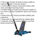 Low Entry Trolley Jack - 2250kg - Twin Piston - 495mm Max Height - Blue Loops