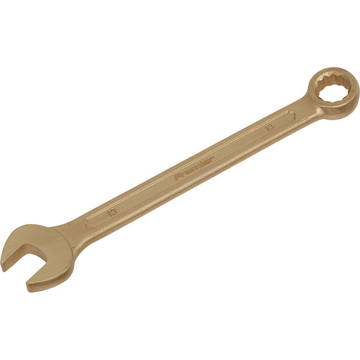 13mm Non-Sparking Combination Spanner - Open-End & 12-Point WallDrive Ring Loops