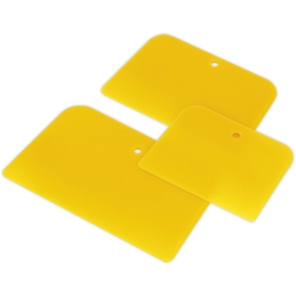 3 Piece Body Filler Applicator Set - 100mm 125mm & 150mm Composite Bla ...
