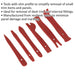 6 PIECE Mini Panel Removal Tool Set - Car Dashboard & Internal Fitting Removal Loops