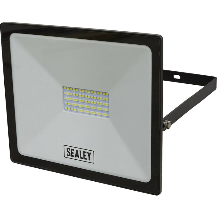 Extra Slim Floodlight with Wall Bracket - 50W SMD LED - IP65 Rated - 4500 Lumens Loops