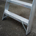 2.2m Aluminium Swingback Step Ladders 10 Tread Professional Lightweight Steps Loops
