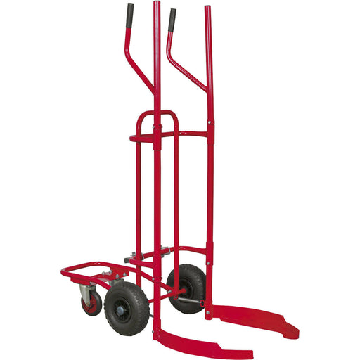 150kg Car & Van Wheel / Tyre Trolley Handling Dolly - Stackable Pick Sack Truck Loops