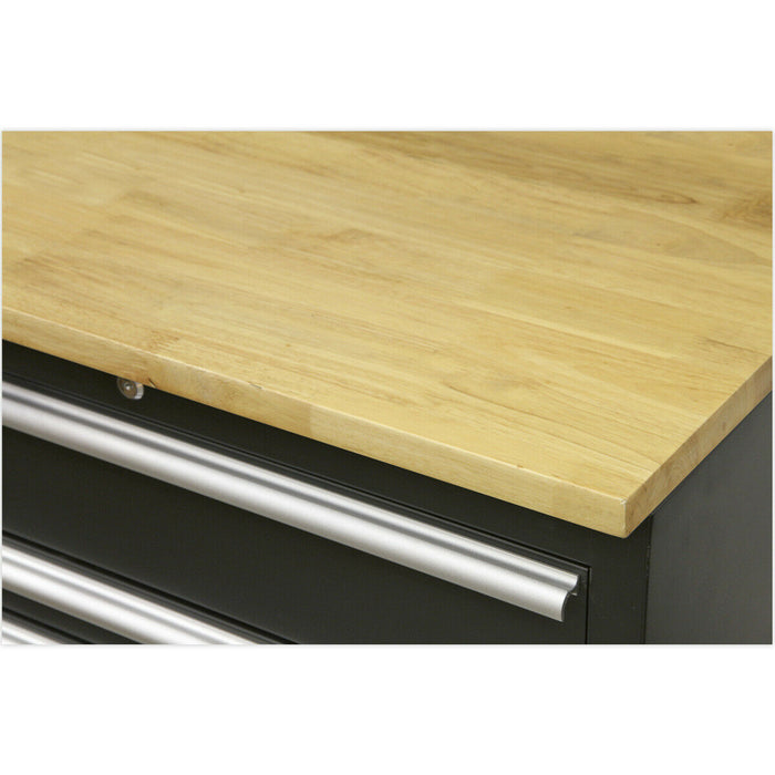 1550mm Hardwood Worktop for ys02602 & ys02604 Modular Floor Cabinets Loops