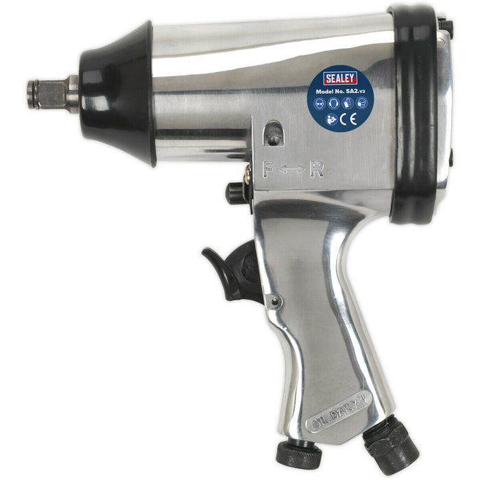 Air Impact Wrench - 1/2 Inch Sq Drive - Rocking-Dog Hammer - Workshop Power Tool Loops