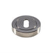50mm Lock Profile Round Escutcheon Concealed Fix Polished Nickel Keyhole Cover Loops