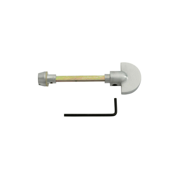 Spare Slim Thumbturn Lock and Release Handle 80mm Spindle Satin Chrome Loops