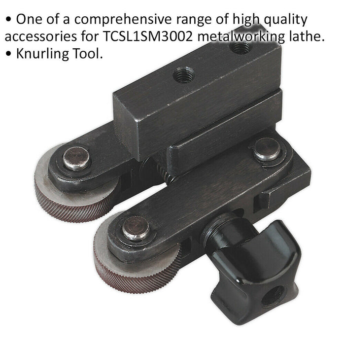 Lathe Metal Knurling Tool - Suitable for ys08845 Compact Metalworking Lathe Loops