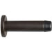 Rubber Tipped Doorstop Cylinder with Rose Wall Mounted 70mm Matt Bronze Loops