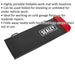 Folding Mechanics Mat with Headrest - Highly Portable - Fold Away Design Loops